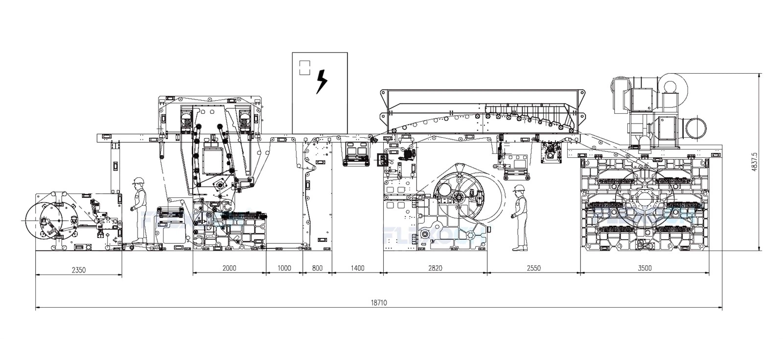 Gearle Flexo Printing Machine 6 Color Gearle Flexo Printing Machine 6 Color